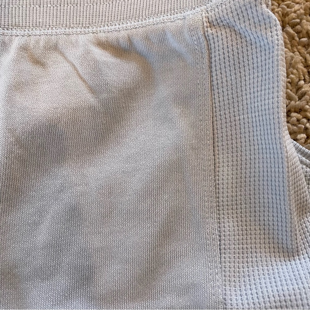 PJ Salvage Tank Short Sleep Lounge Set Thermal Waffle Light Blue Size Med Large - Picture 6 of 11